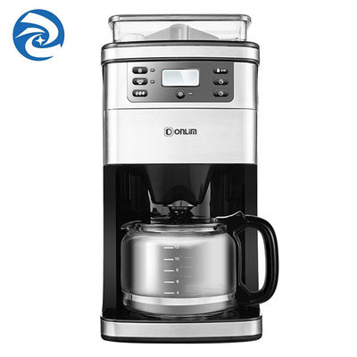 Pembuat Kopi Rumah Amerika Tetes Otomatis Dengan Penggiling 1.5L 900W