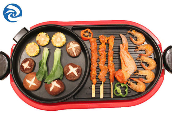 Wajan Pemanggang Listrik Non Stick Wajan 1350W bebas asap
