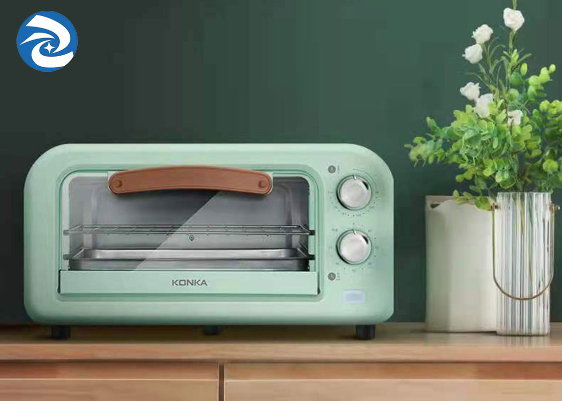 800W 12L Pemanggang Roti Dan Oven Pemanggang Roti 12.7qt Tabung Pemanas Stainless Steel Tubuh Aluminium