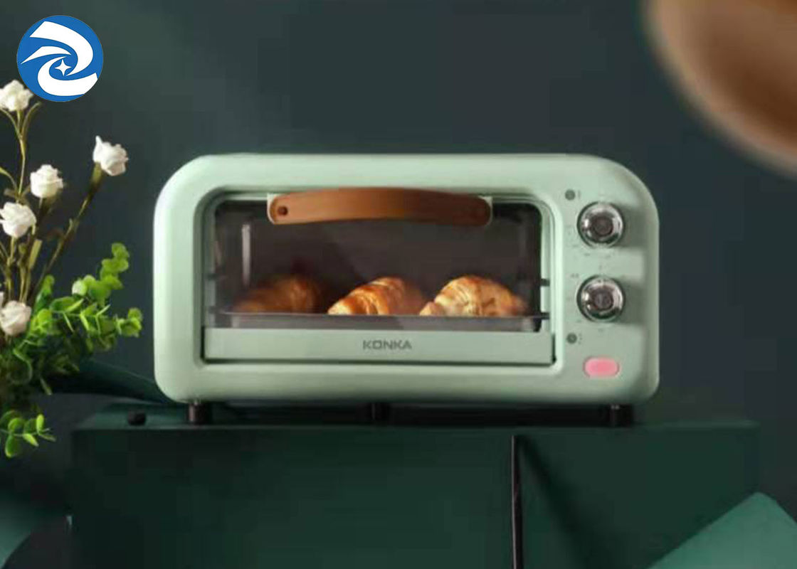 800W 12L Pemanggang Roti Dan Oven Pemanggang Roti 12.7qt Tabung Pemanas Stainless Steel Tubuh Aluminium