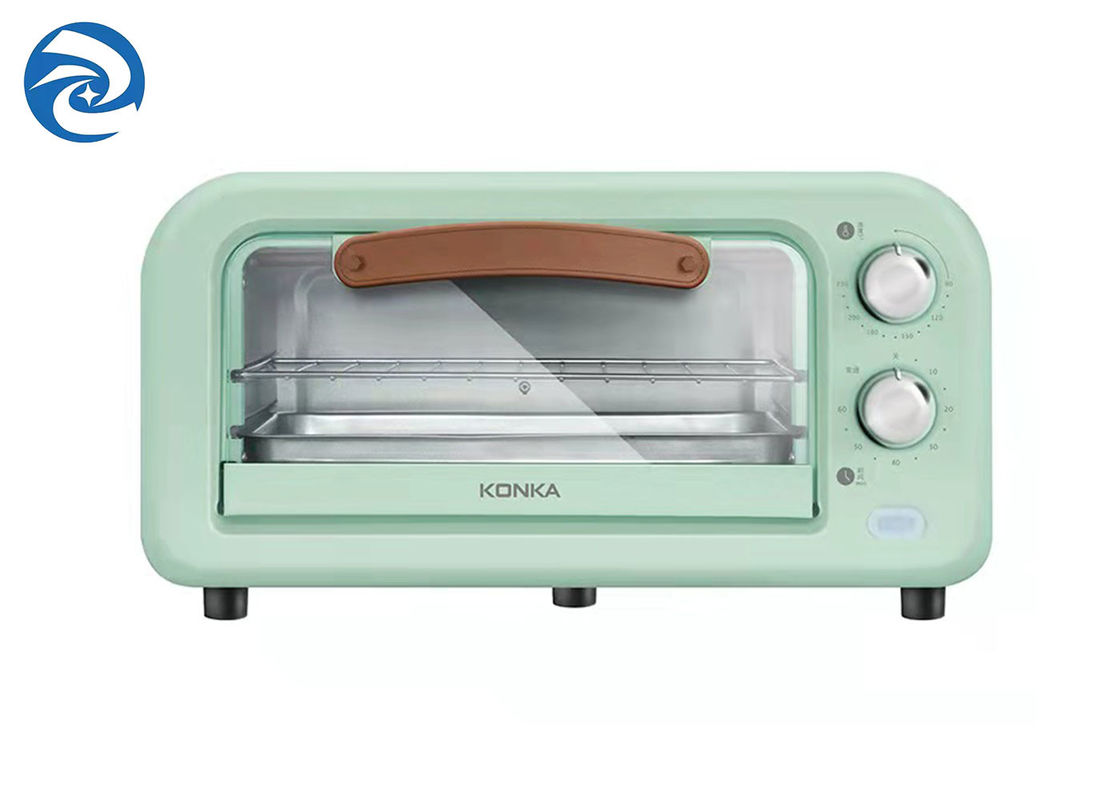 800W 12L Pemanggang Roti Dan Oven Pemanggang Roti 12.7qt Tabung Pemanas Stainless Steel Tubuh Aluminium