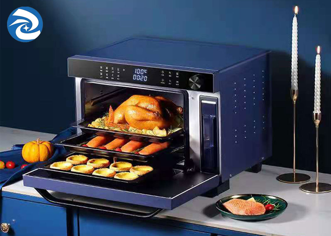 32L Pemanggang Roti Otomatis Dan Oven Pemanggang Roti 2100W Penggorengan Udara