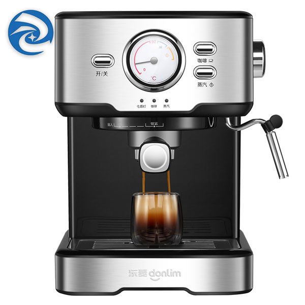 Mesin Kopi Rumah 220V Italia Dengan Milk Fother Black