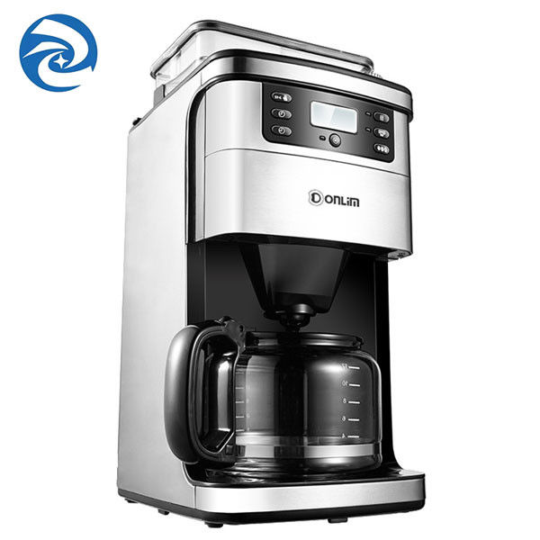 Pembuat Kopi Rumah Amerika Tetes Otomatis Dengan Penggiling 1.5L 900W