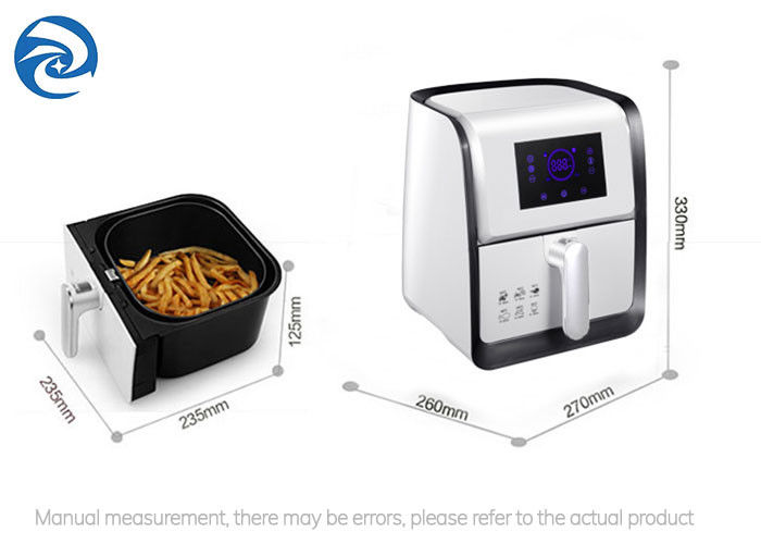 Rumah Tangga Smart Air Fryers 3L 1400W Layar Sentuh Multi Fungsi 0-30min