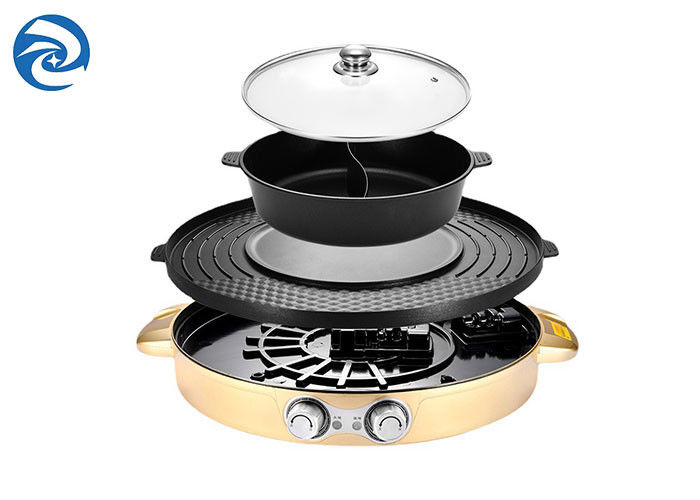 1700W Electric Grills Wajan Wajan semua dalam satu 36x11cm