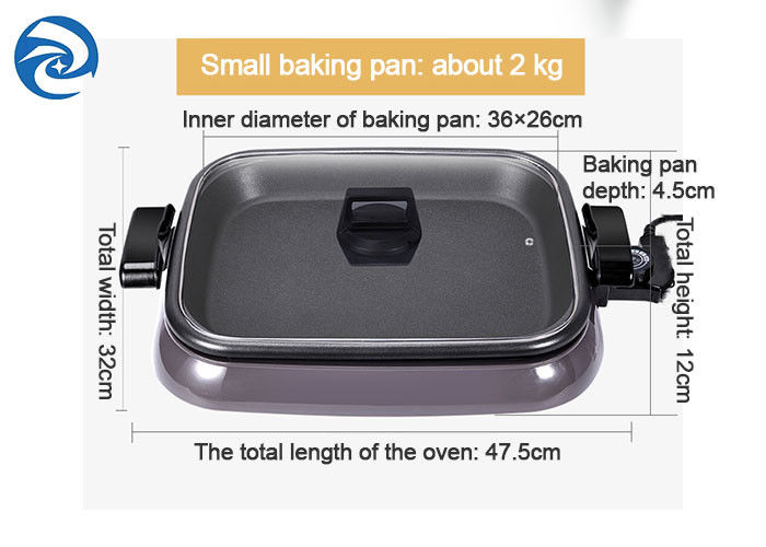 1600W Electric Grills Wajan Wajan Anti Panas Memerah