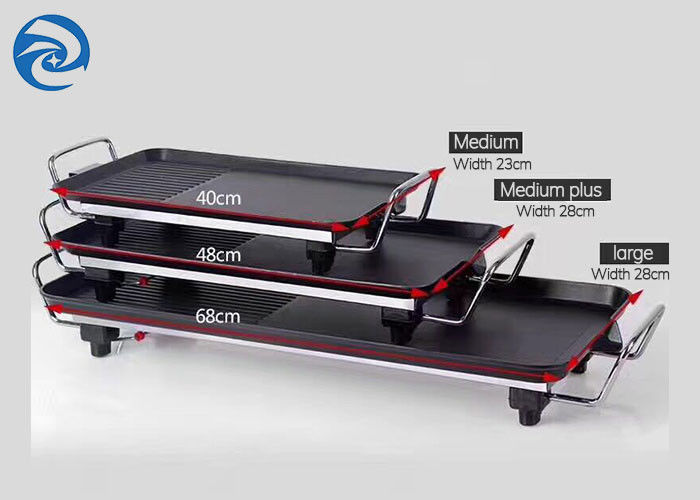 Persegi 1400 Watt Panggangan Listrik Bebas Asap 50-240 Derajat