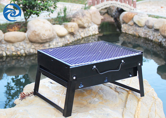 BBQ Lipat Portabel Baja Tahan Karat 35cm × 27cm × 20cm