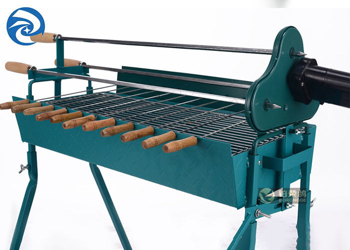 Panggangan BBQ Lipat Portabel Luar Ruangan 110 × 34cmx81cm Tusuk Daging