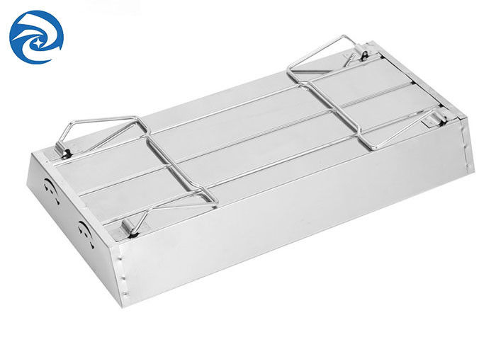 SS403 Portable Stainless Steel Grill 17.7''x9''x2.4'' 2 hingga 4 orang