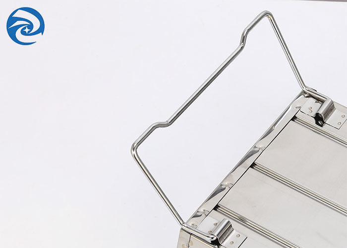 SS403 Portable Stainless Steel Grill 17.7''x9''x2.4'' 2 hingga 4 orang