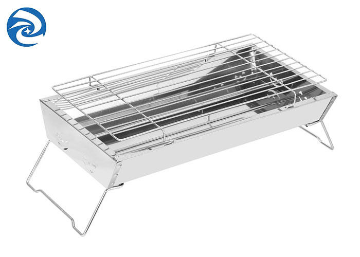 SS403 Portable Stainless Steel Grill 17.7''x9''x2.4'' 2 hingga 4 orang