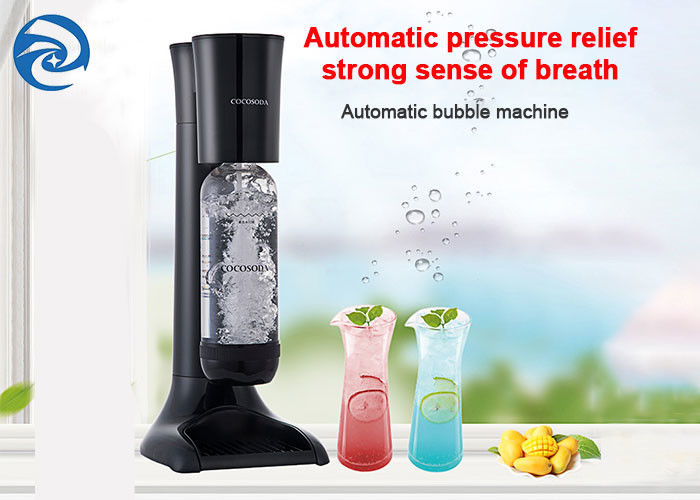 Mesin Air Gelembung Soda 360g Hitam Sepenuhnya Otomatis