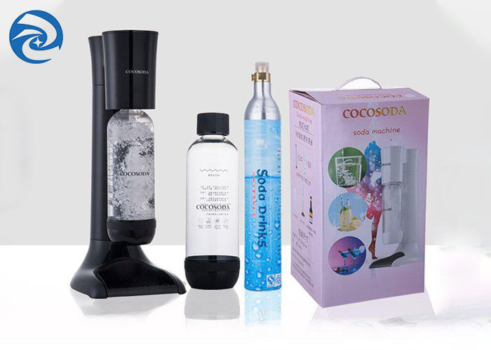 Mesin Air Gelembung Soda 360g Hitam Sepenuhnya Otomatis